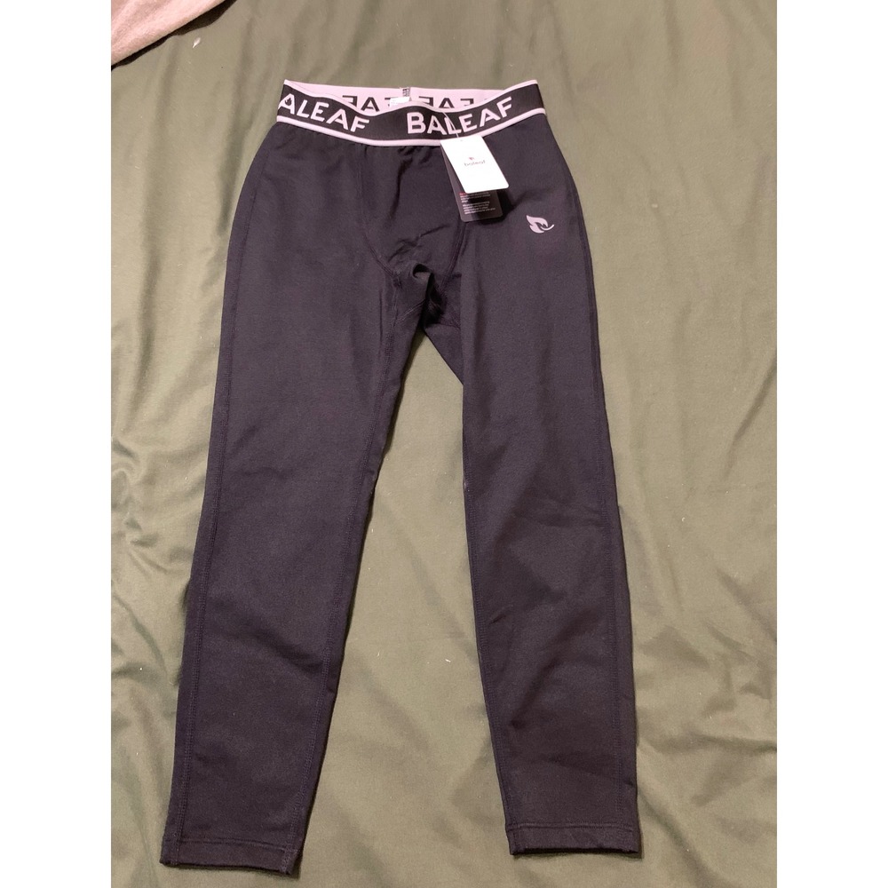 Baleaf Leggings Boys S Black Compression‎ Athletic Tights Base Layer ABD233